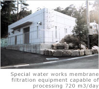 Special water works membrane filtration equipment capable of processing 720 m3/day